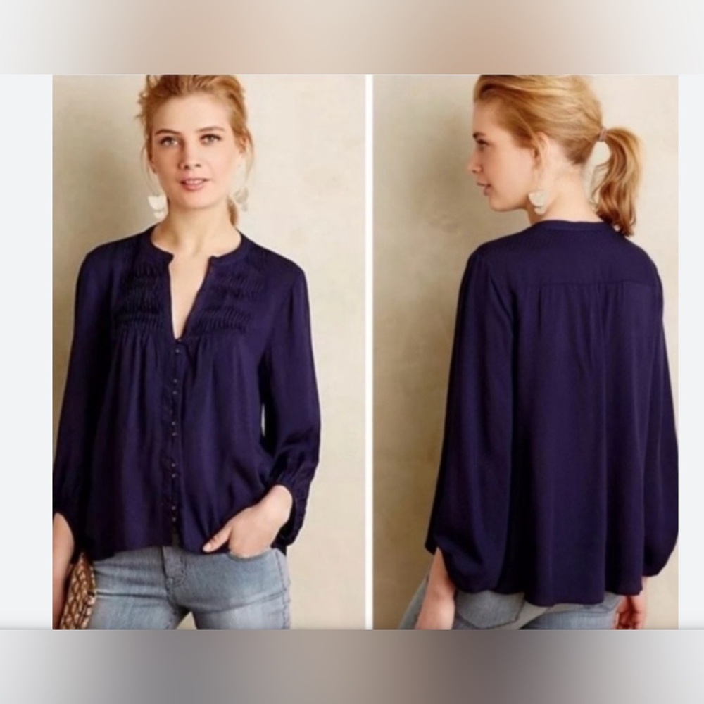 Anthropologie Maeve v neck top
